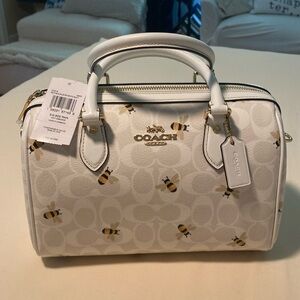 NWT Coach Bumblebee Mini Bowler Bag